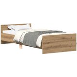 Maison Chic Posteljni okvir - Enojna postelja - Postelja za odrasle brez vzmetnice artisian hrast 100x200 cm-J6823, (21765273) Cene
