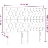  Uzglavlja 4 kom tamnoplavi 80x7x78/88 cm baršunasti | shoptok.hr