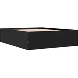 vidaXL Okvir za krevet crni 160x200 cm konstruirano drvo Cijene