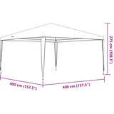  Profesionalni šator za zabave 4 x 4 m antracit 90 g/m² | shoptok.hr