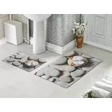 Set za kupatilo Leptir sa gumenom podlogom 40x60cm + 60x90cm, SG-008