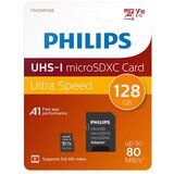 Philips 128GB microSDXC memorijska kartica + SD adapter, Class 10, UHS-I, U1 | shoptok.hr
