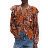 Desigual ženska košulja dugih rukava, narančasta | shoptok.hr