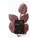 Dekordom novogodišnji cvet - glitter leaf 1pcs 36cm 029326 - rose - kmg ( 041539 ) Cene