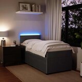 Box spring krevet s madracem tamnosivi 90x200 cm baršunasti | shoptok.hr