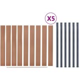  Komplet ograjnih panelov rjav 872x186 WPC | Shoptok.si