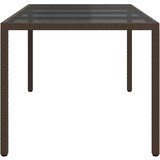  Stol za vrt Smeđa 190 x 90 x 75 cm poliratan | shoptok.hr