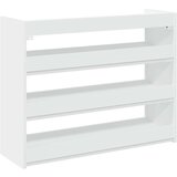 vidaXL Regal za čevlje bel 80x25x62 cm inženirski les | Shoptok.si