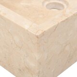  Umivaonik 45 x 30 x 12 cm mramorni visoki sjaj krem | shoptok.hr