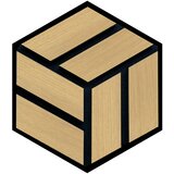  PVC zidne obloge ACUSTICO HEXAGO HRAST 300x260x19MM | shoptok.hr