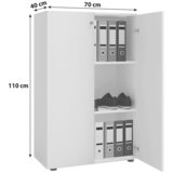 MID.YOU pisarniška omara lona, siva | Shoptok.si