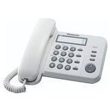 Panasonic KX-TS520FXW - hišni telefon s praktičnimi funkcijami, LED indikacija, 3x enojni izbor, bel, (20664879) | Shoptok.si