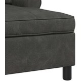  Ležaljka s jastukom Crna 91 x 157 x 91 cm Antikni PU | shoptok.hr