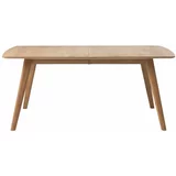 Unique Furniture Raztegljiva jedilna miza iz hrastovega lesa Rho, 180 x 100 cm