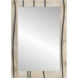vidaXL Ogledalo za kopalnico Rjava, srebrna 50 x 2.5 x 70 cm | Shoptok.si