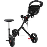 Golf Trolej s sjedištem Crna 95 x 69 x 114 cm Željezo | shoptok.hr
