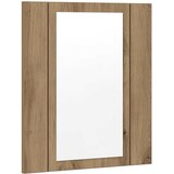  LED kupaonski ormarić s ogledalom boja hrasta 40x12x45cm drveni | Eponuda.com
