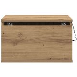  Noćni ormarić s LED-om zidna montaža umjetni hrast 50x36x30 cm | shoptok.hr