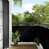 Balkonski zaslon crni 90x800 cm 100 % poliester Oxford | shoptok.hr