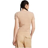 Adidas Majice s kratkimi rokavi Essentials 3-stripes Slim Baby Bež | Shoptok.si