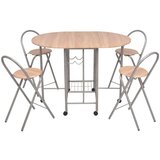  5-Dijelni Blagovaonski Sklopivi Set MDF | shoptok.hr