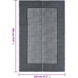 Vanjski tepih ARAKIL sivi 120 x 180 cm PP | shoptok.hr