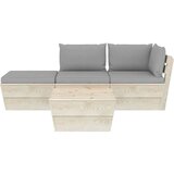  4-dijelna vrtna garnitura od paleta od smrekovine s jastucima | shoptok.hr