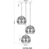 Globo VISEČA SVETILKA MIKA 40/150 cm E27 | Shoptok.si
