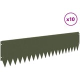  Ograda oko Travnjaka 10 pcs 103 x 25 cm Čelik Maslinastozelena | Eponuda.com