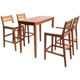 Garden Pleasure Vrtna barska garnitura od drva eukaliptusa u prirodnoj boji za 4 Maine - | shoptok.hr