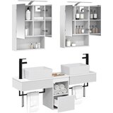  Set ormarića za kupaonicu 5 pcs Bijela 50 x 14,5 x 70 cm | Shoptok.si