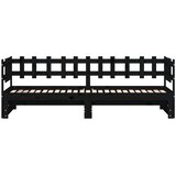  Dnevni ležaj na izvlačenje crni 2x (80x200) cm masivna borovina | shoptok.hr