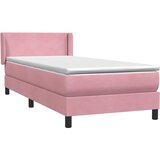 Box spring krevet s madracem ružičasti 80 x 220 cm baršunasti | shoptok.hr