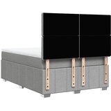  Krevet box spring s madracem svjetlosivi 140x200 cm od tkanine | shoptok.hr
