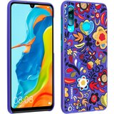 Huawei Originalen polikarbonatni etui Flower Design - vijolicen str. P30 Lite, (21153660) | Shoptok.si