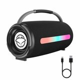 Manta zvučnik BT 5.3, 20W, FM radio, LED RGB, baterija, ručka, crni SPK140GO!!! | shoptok.hr