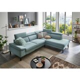 Pure Home Comfort SEDEŽNA GARNITURA, tkanina turkizna, modrosiva | Shoptok.si