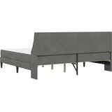  Okvir kreveta s madracem Tamno siva 180 x 200 cm Baršun | shoptok.hr