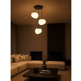 Brilagi Luster na sajli PEBBLES 3xE27/40W/230V prečnik 42 cm crna | Eponuda.com