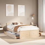 vidaXL Okvir kreveta bez madraca s uzglavljem 120 x 200 cm od borovine Cijene