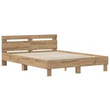  Konstrukcija postelje Umetni hrast 140 x 200 cm Konstruiran les, (5000102525) | Shoptok.si