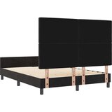  Postelja Črna 160x200 cm Velur, (22048947) | Shoptok.si