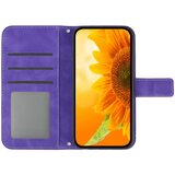 INORCO Usnjena torbica s stojalom za Google Pixel 8, ovitek za telefon z vtisnjenimi sončnicami in naramnico, (22034017) | Shoptok.si
