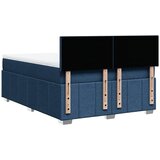  Krevet s oprugama i madracem plavi 140x200 cm od tkanine | shoptok.hr