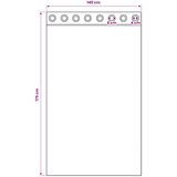 Voile zavjese s ušicama 2 kom boja pijeska Smeđa 140 x 175 cm | shoptok.hr