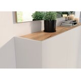 Germania Kremno bela omarica v hrastovem dekorju 138x87x25 cm Libbiano – | Shoptok.si