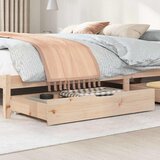  Ladice ispod kreveta s kotačima 2 kom 90x55x17 cm od borovine | shoptok.hr