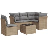  6-dijelni set vrtnih sofa s jastucima bež od poliratana | shoptok.hr
