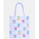 Sinsay Platnena shopper torba s printom Stitch | shoptok.hr