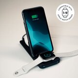 Ksix bežični punjač 3u1 15 W, brzo punjenje, Za Qi pametne telefone i Apple sat | shoptok.hr